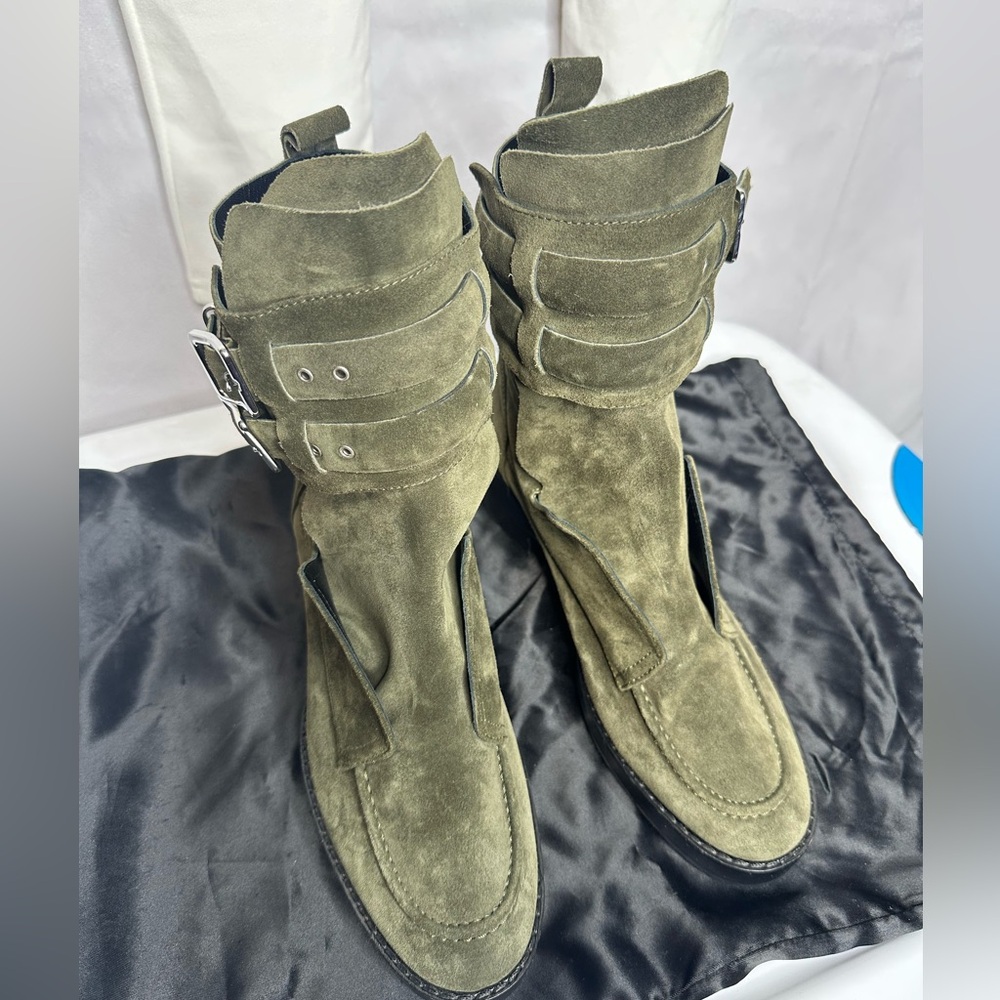 Balenciaga Leather Moto Boots - Picture 14 of 14